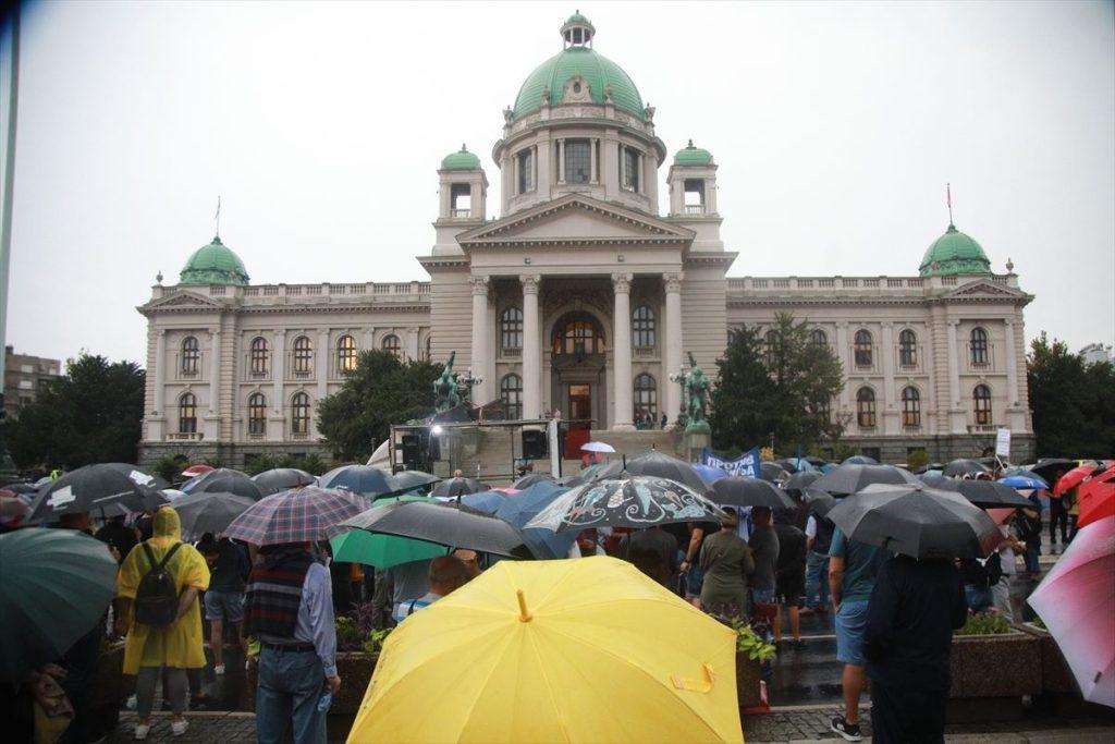 UNATOČ NEVREMENU: Prosvjed "Srbija protiv nasilja" održan i ove subote u Beogradu UNATOČ NEVREMENU: Prosvjed "Srbija protiv nasilja" održan i ove subote u Beogradu