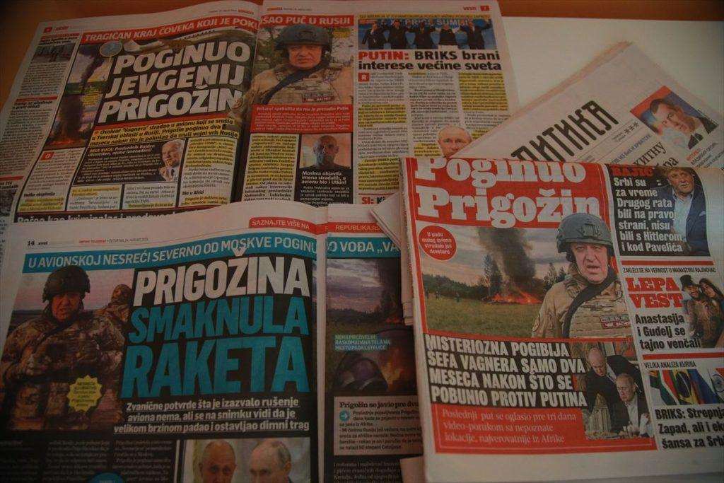 MEDIJI U SRBIJI O SMRTI PRIGOŽINA: Od činjenica do nagađanja – iz državnog vrha još uvijek nema reakcija