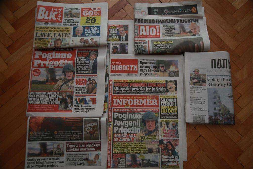 MEDIJI U SRBIJI O SMRTI PRIGOŽINA: Od činjenica do nagađanja – iz državnog vrha još uvijek nema reakcija