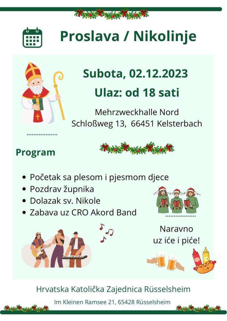 PJESMA, PLES, DRUŽENJE: Proslava Nikolinja u Kelsterbachu PJESMA, PLES, DRUŽENJE: Proslava Nikolinja u Kelsterbachu