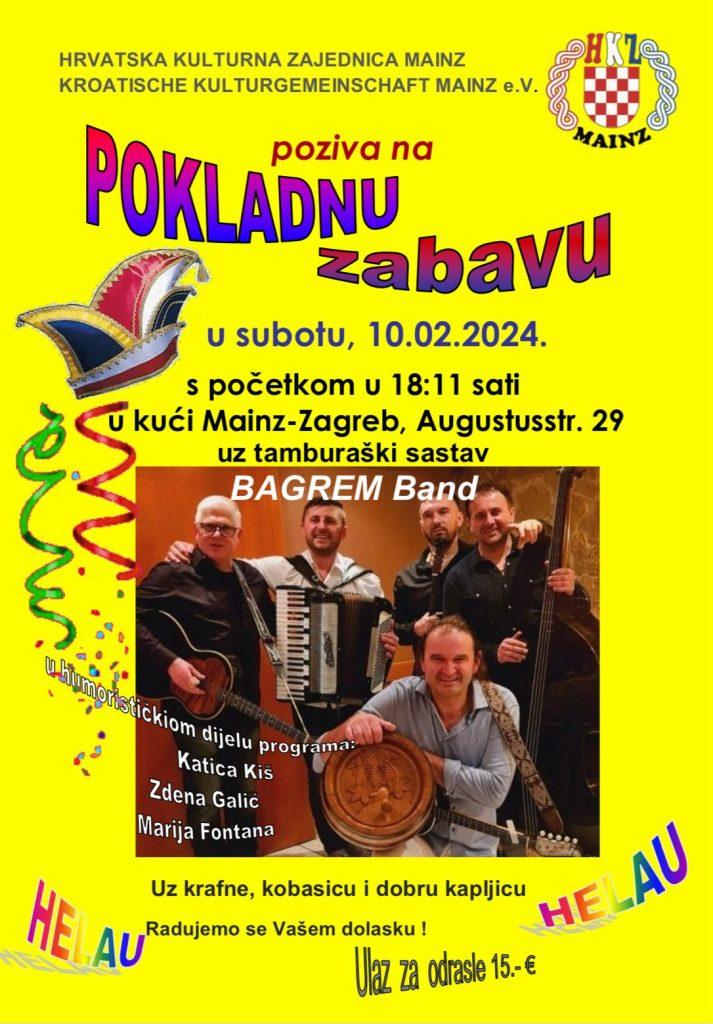 PLES POD MASKAMA U WIESBADENU I MAINZU: Pozivaju se Hrvati na karnevalsku zabavu PLES POD MASKAMA U WIESBADENU I MAINZU: Pozivaju se Hrvati na karnevalsku zabavu