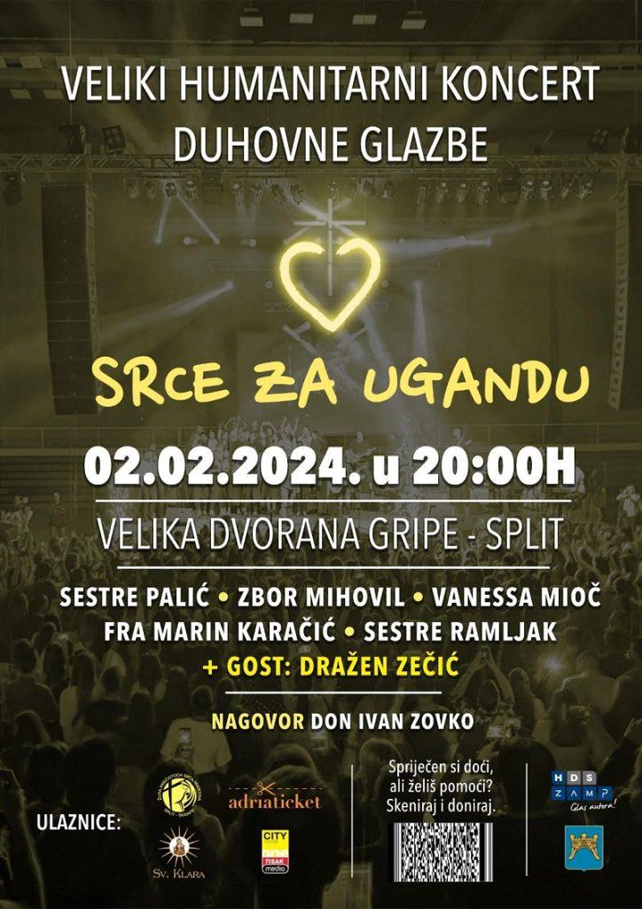 PJESMOM ZA IZGRADNJU NOVE MISIJE U UGANDI: Humanitarni koncert „Srce za Ugandu“ 2. veljače u Splitu