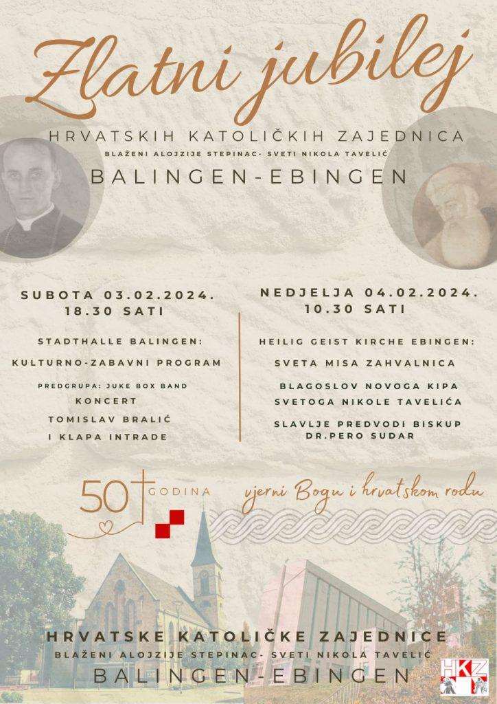 ČAK 50 GODINA VJERNI BOGU I HRVATSKOM RODU: Proslava zlatnog jubileja Hrvatskih katoličkih zajednica Balingen-Ebingen