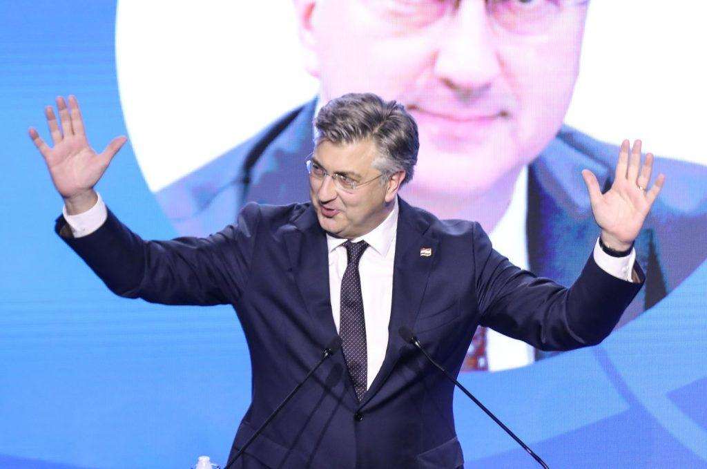 Andrej Plenković na predizbornom skupu HDZ-a / Foto: Hina