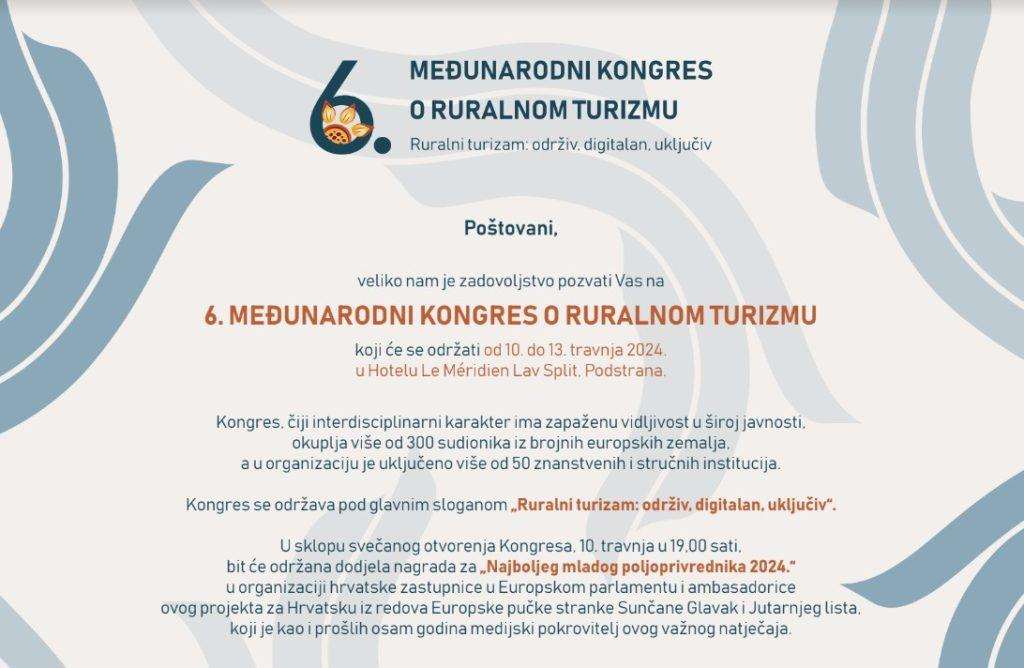 SPLIT: Više od 300 sudionika na međunarodnom kongresu o ruralnom turizmu SPLIT: Više od 300 sudionika na međunarodnom kongresu o ruralnom turizmu