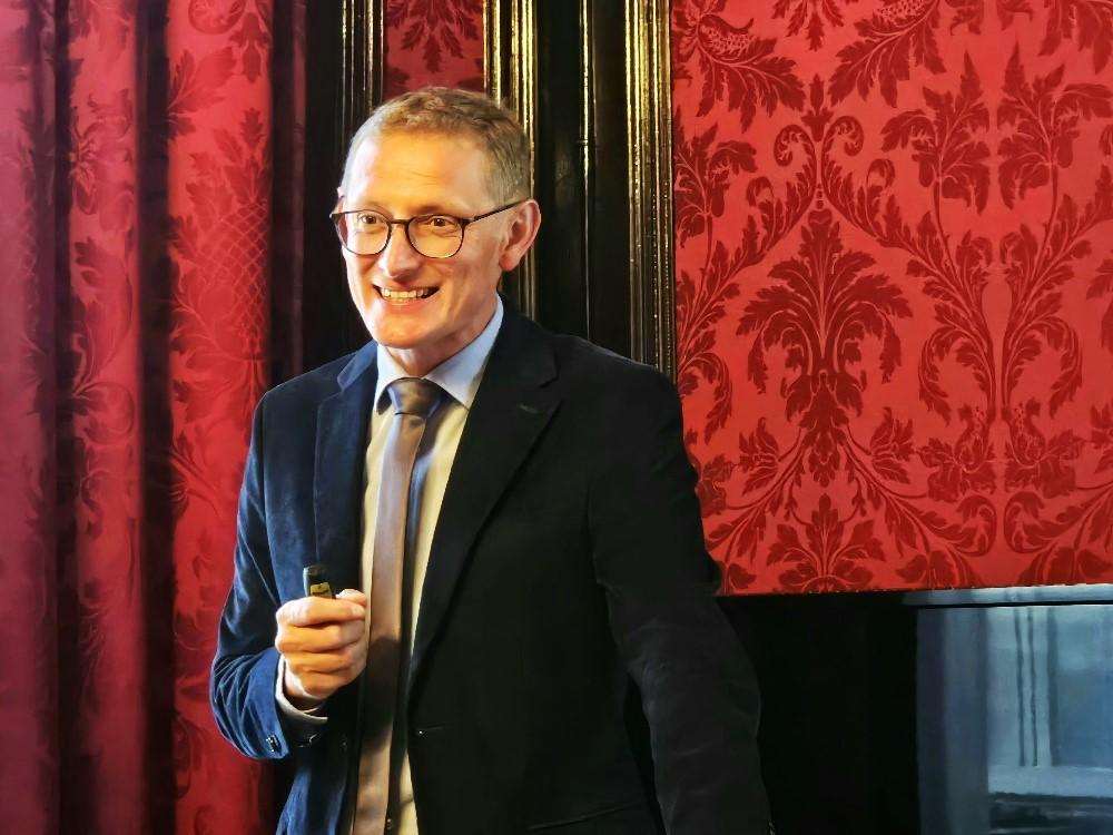 PROMOCIJA KNJIGE: U Veleposlanstvu RH u Beču predstavljeno englesko izdanje “Otto Wagner i hrvatska arhitektura” Prof. dr. Dragan Damjanović, autor knjige / Foto: Fenix (S.H.)
