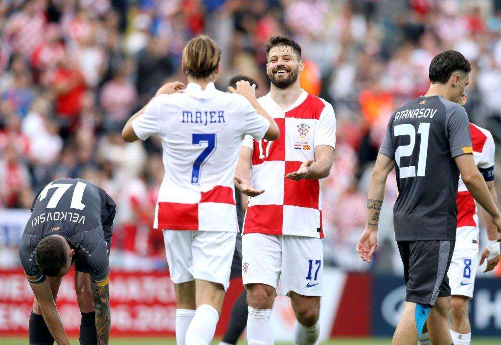 DOBRA PREDSTAVA HRVATSKE NA RUJEVICI: Vatreni s 3:0 pregazili S. Makedoniju, dva pogotka Majera i prvijenac Pašalića Detalj s utakmice Hrvatska - Makedonija / Foto: Hina