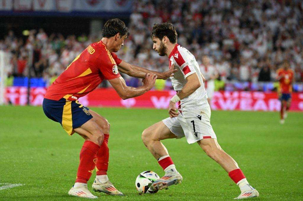 ZAVRŠENA LIJEPA GRUZIJSKA BAJKA: Španjolska deklasirala Gruziju, pogodak Olma za konačnih 4:1 Detalj s utakmice Španjolska - Gruzija / Foto: Anadolu
