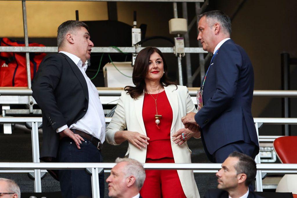 Zoran Milanović na utakmici Hrvatska- Italija / Foto: Hina