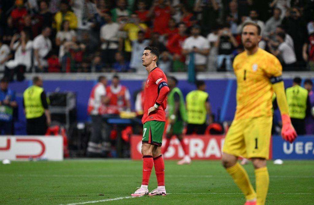 FRANKFURT: Izjave izbornika i igrača nakon utakmice Portugal - Slovenija Kapetan Portugala Cristiano Ronaldo i kapetan Slovenije Jan Oblak / Foto: Anadolu