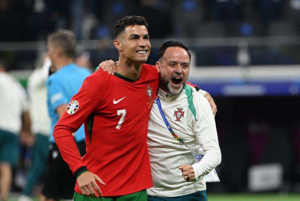FRANKFURT: Izjave izbornika i igrača nakon utakmice Portugal - Slovenija Ronaldo slavi prolazak / Foto: Anadolu
