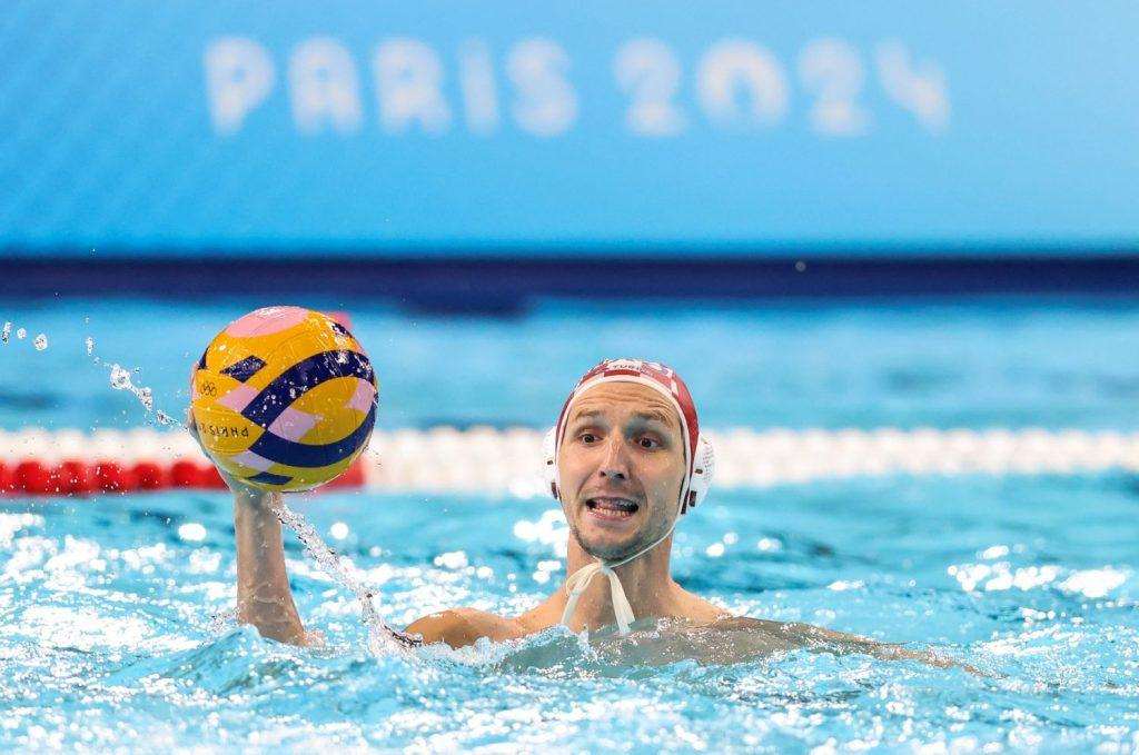 VELIKA POBJEDA HRVATSKE: Hrvatski vaterpolisti izborili polufinale nanijevši Španjolskoj prvi poraz na OI Hrvatski vratar Marko Bijač / Foto; Hina