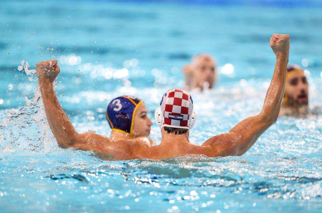 VELIKA POBJEDA HRVATSKE: Hrvatski vaterpolisti izborili polufinale nanijevši Španjolskoj prvi poraz na OI Maro Joković u utakmici Hrvatska - Španjolska / Foto: Hina