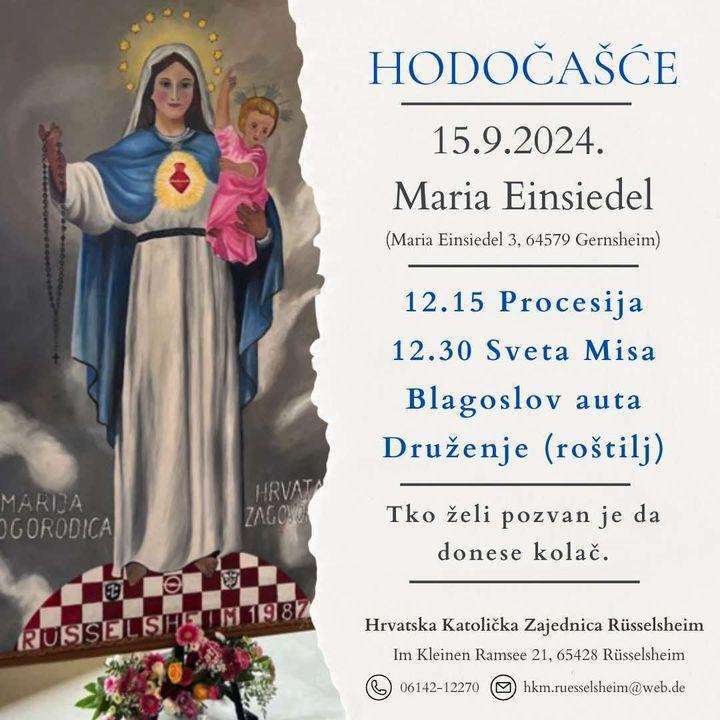 HKZ RÜSSELSHEIM: Duhovna obnova i hodočašće u Maria Einsiedel - objavljeno je od kojeg do kojeg datuma HKZ RÜSSELSHEIM: Duhovna obnova i hodočašće u Maria Einsiedel - objavljeno je od kojeg do kojeg datuma