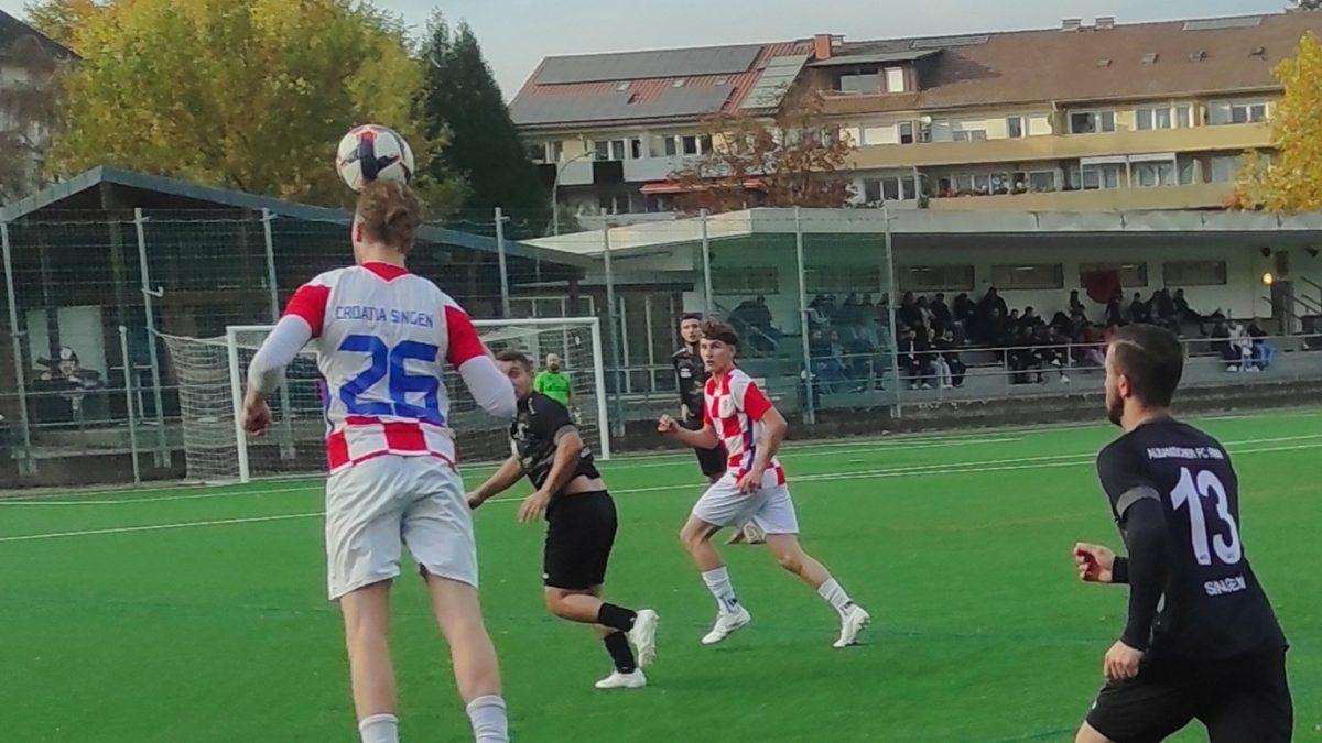 SINGEN: Albanska momčad Rinia nanijela Croatiji Singen sedmi ovosezonski poraz Detalj s utakmice Croatije Singen / Foto: Fenix (Josip Mijić)