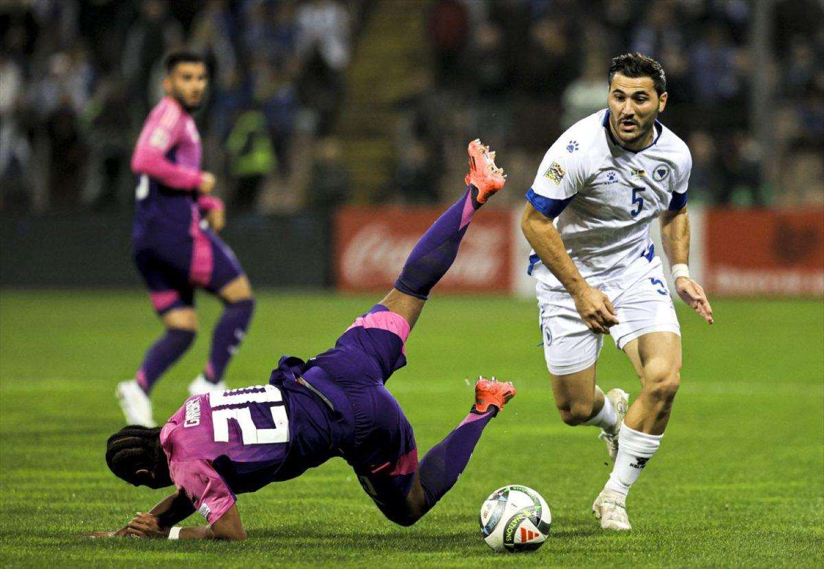 LIGA NACIJA: Minimalan poraz BiH u Zenici od Njemačke, Mađarska i Nizozemska odigrali 1:1 Detalj s utakmice BiH - Njemačka / Foto: Anadolu