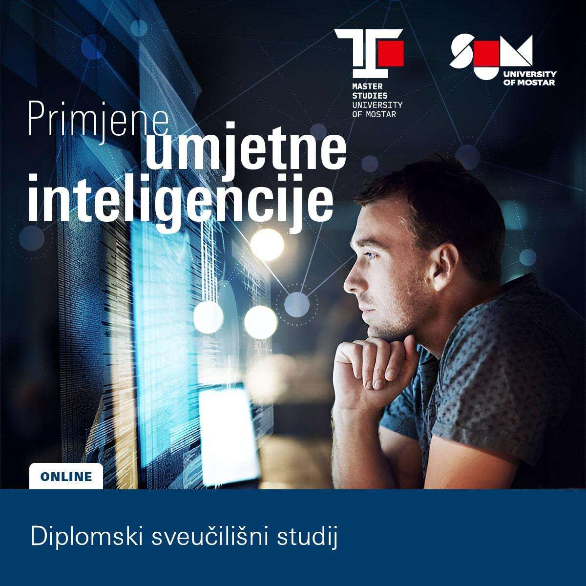 PRILIKA ZA ISELJENIŠTVO: Studirajte o umjetnoj inteligenciji na Sveučilištu u Mostaru, potpuno online Online učenje/ Foto: Studij PUI SUM-a