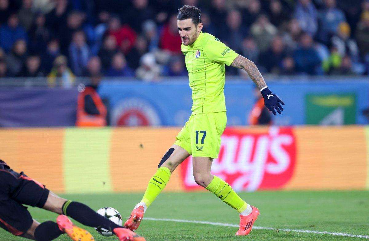 DINAMO PREGAZIO SLOVAN: Modra momčad u Bratislavi upisala veliku 4:1 pobjedu u Ligi prvaka Sandro Kulenović postiže pogodak / Foto: Hina