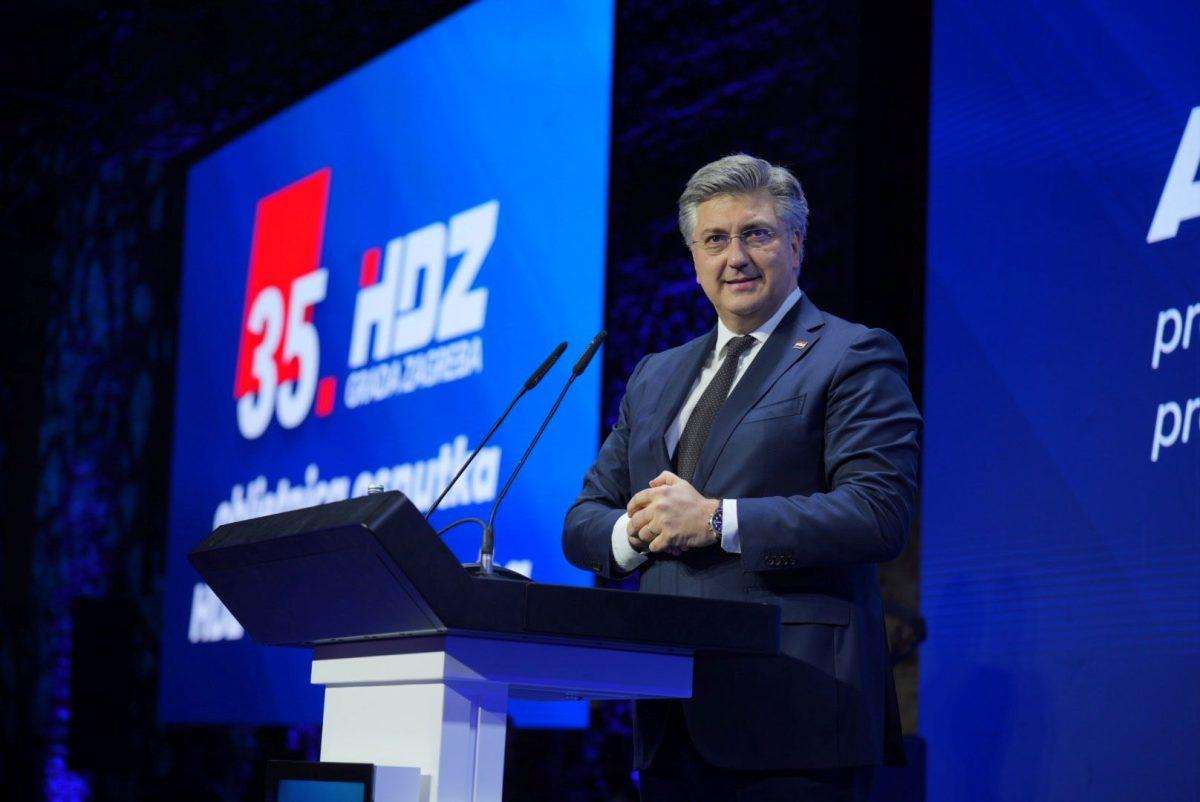 Premijer Andrej Plenković napredizbornom skupu Dragana Primorca uZagrebu / Foto: Fenix (IS D.P.)