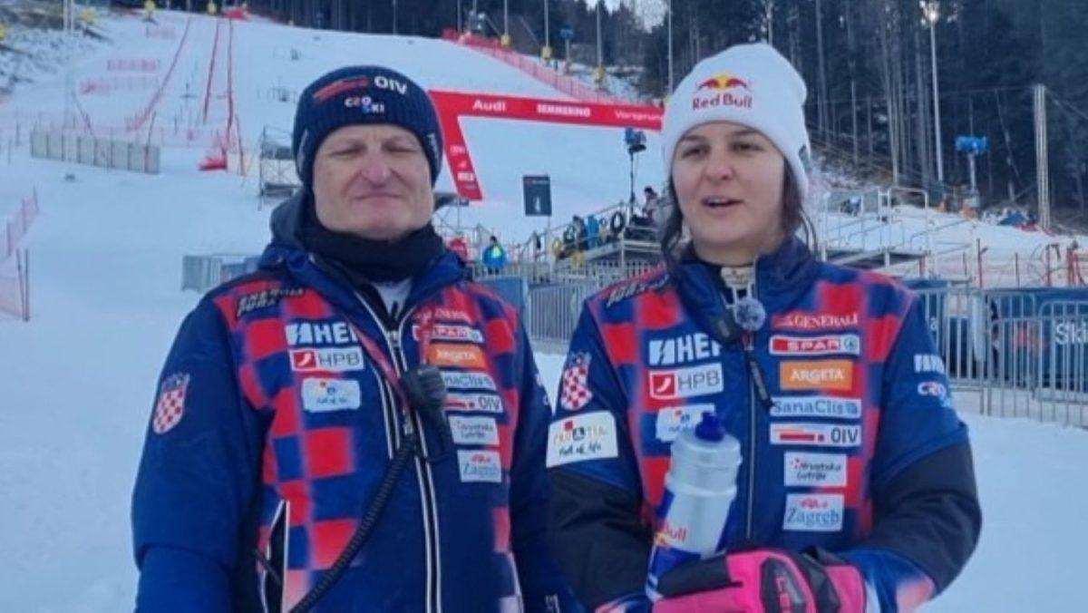 RAZGOVOR SA ZRINKOM LJUTIĆ: Ogromnu ulogu u karijeri „hrvatskog skijaškog čuda“ odigrao je njezin otac Amir, inače hrvatski branitelj Amir i Zrinka Ljutić / Foto: Preslik HRT