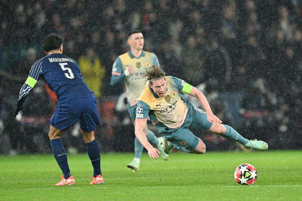 SVI REZULTATI LIGE PRVAKA: Težak poraz Bayerna kod Feyenoorda, PSG pobijedio Manchester City, Reala uz asistenciju Modrića deklasirao Salzburg Marquinhos iz PSG i Kevin De Bruyne iz M. Cityja / Foto: Anadolu