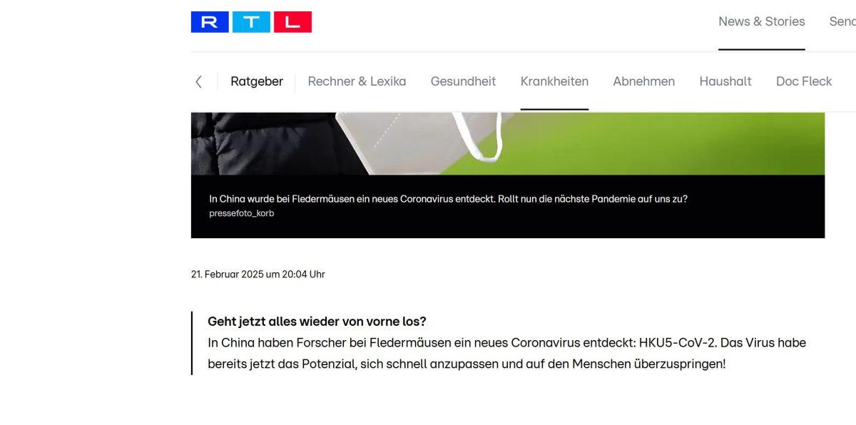 U KINI OTKRIVEN NOVI VIRUS - Njemački mediji se pitaju: Počinje li sve ispočetka? U KINI OTKRIVEN NOVI VIRUS - Njemački mediji se pitaju: Počinje li sve ispočetka?