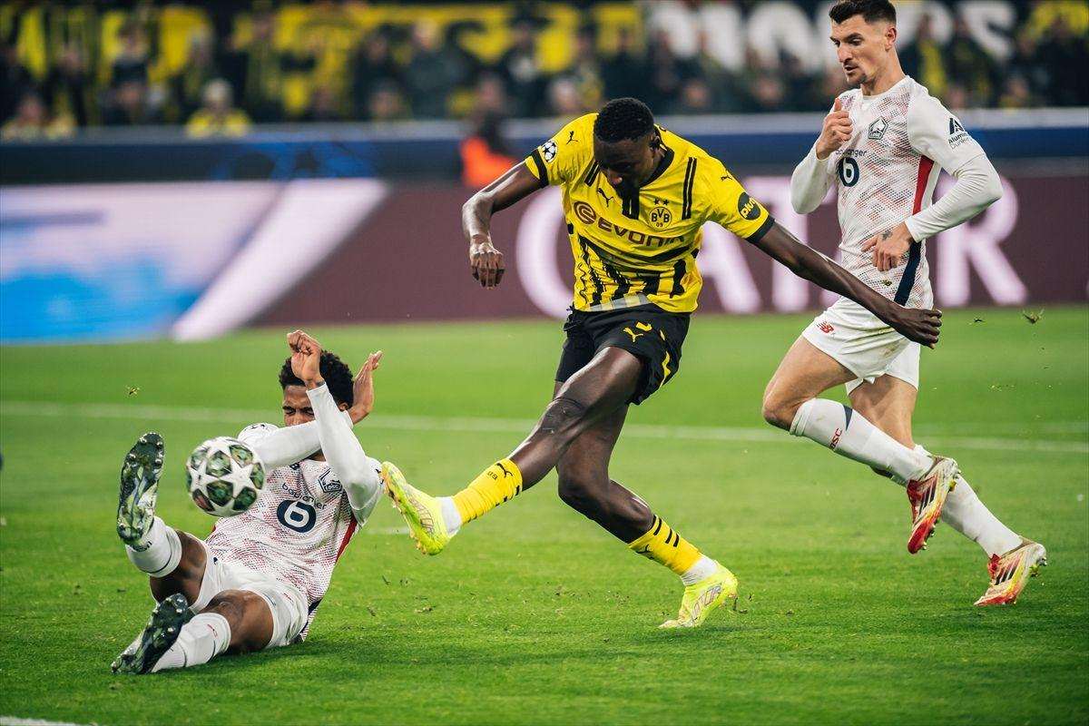 REZULTATI LIGE PRVAKA: Real na Bernabeu bolji od Atletica, Arsenal u gostima sa 7:1 potopio PSV, Borussia (D) remizirala sa Lilleom Detalj s utakmice Borussia (D) - Lille / Foto: Anadolu
