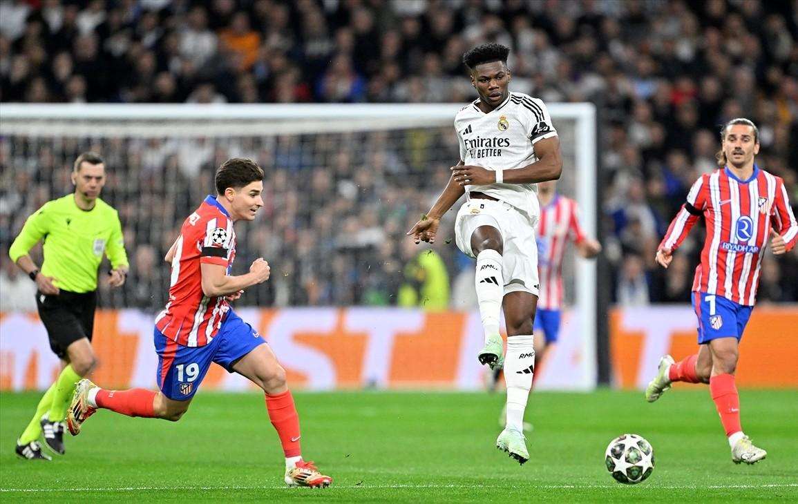 REZULTATI LIGE PRVAKA: Real na Bernabeu bolji od Atletica, Arsenal u gostima sa 7:1 potopio PSV, Borussia (D) remizirala sa Lilleom Detalj s utakmice Real Madrid - Atletico Madrid / Foto: Anadolu
