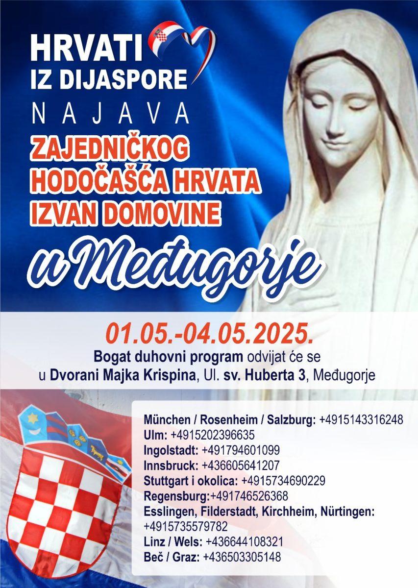 ZAJEDNIČKO HODOČAŠĆE HRVATA IZVAN DOMOVINE U MEĐUGORJE : Poznato je kojeg je datuma i na koje brojeve se treba prijaviti ZAJEDNIČKO HODOČAŠĆE HRVATA IZVAN DOMOVINE U MEĐUGORJE : Poznato je kojeg je datuma i na koje brojeve se treba prijaviti
