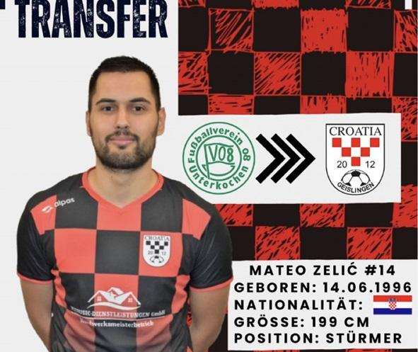 PRVA UTAKMICA I ODMAH NEUGODAN PROTIVNIK: Croatia Geislingen u proljetnu sezonu ulazi s novim pojačanjima Mateo Zelić / Foto: Fenix (Niki Raguž)
