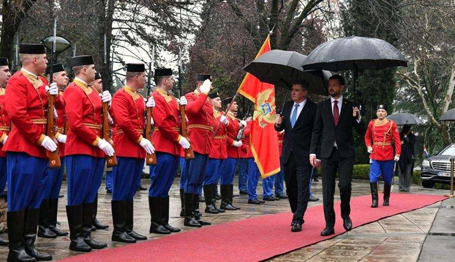 Jakov Milatović i Zoran Milanović. / Foto: Ured predsjednika Republike Hrvatske / Tomislav Bušljeta