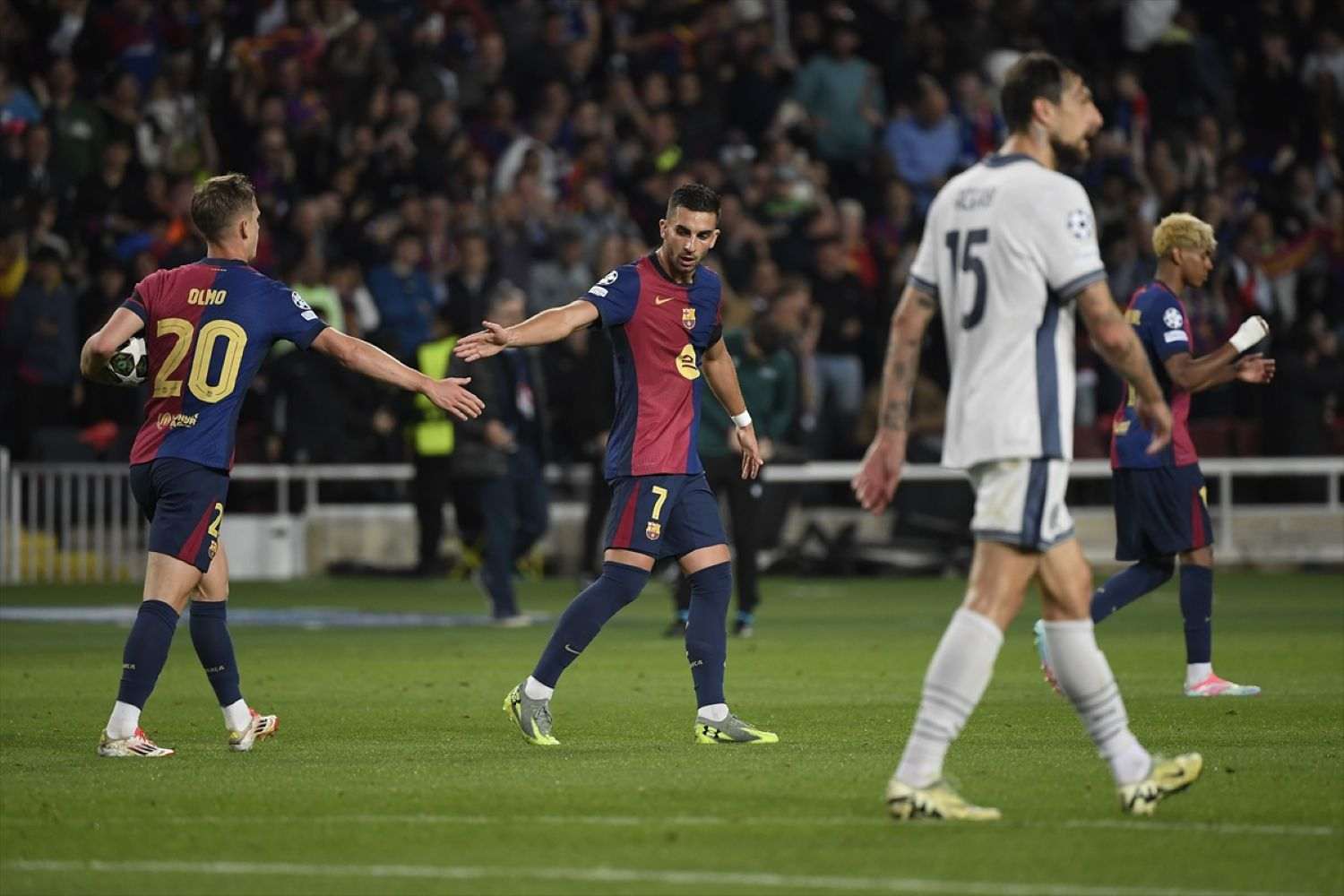 Detalj s utakmice Barcelone i Intera / Foto: Anadolu