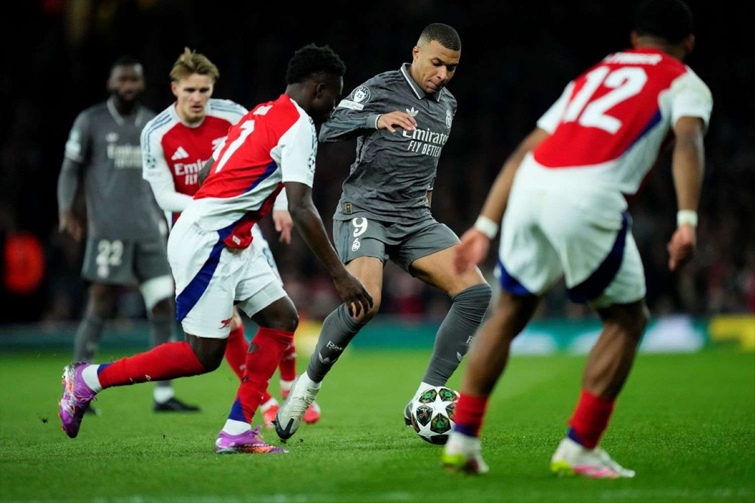 LIGA PRVAKA: Arsenal deklasirao Real, poraz Bayerna u Münchenu od Intera Kylian Mbappe u utakmici Arsenala i Real Madrida / Foto: Anadolu