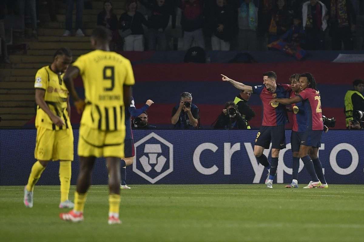 LIGA PRVAKA: PSG preokretom svladao Aston Villu, uvjerljiva 4:0 pobjeda Barcelone nad Kovačevom momčadi koja je korak do ispadanja Detalj s utakmice Barcelona - Borussia Dortmund / Foto: Anadolu