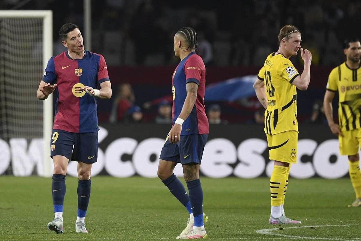 LIGA PRVAKA: PSG preokretom svladao Aston Villu, uvjerljiva 4:0 pobjeda Barcelone nad Kovačevom momčadi koja je korak do ispadanja Detalj s utakmice Barcelona - Borussia Dortmund / Foto: Anadolu