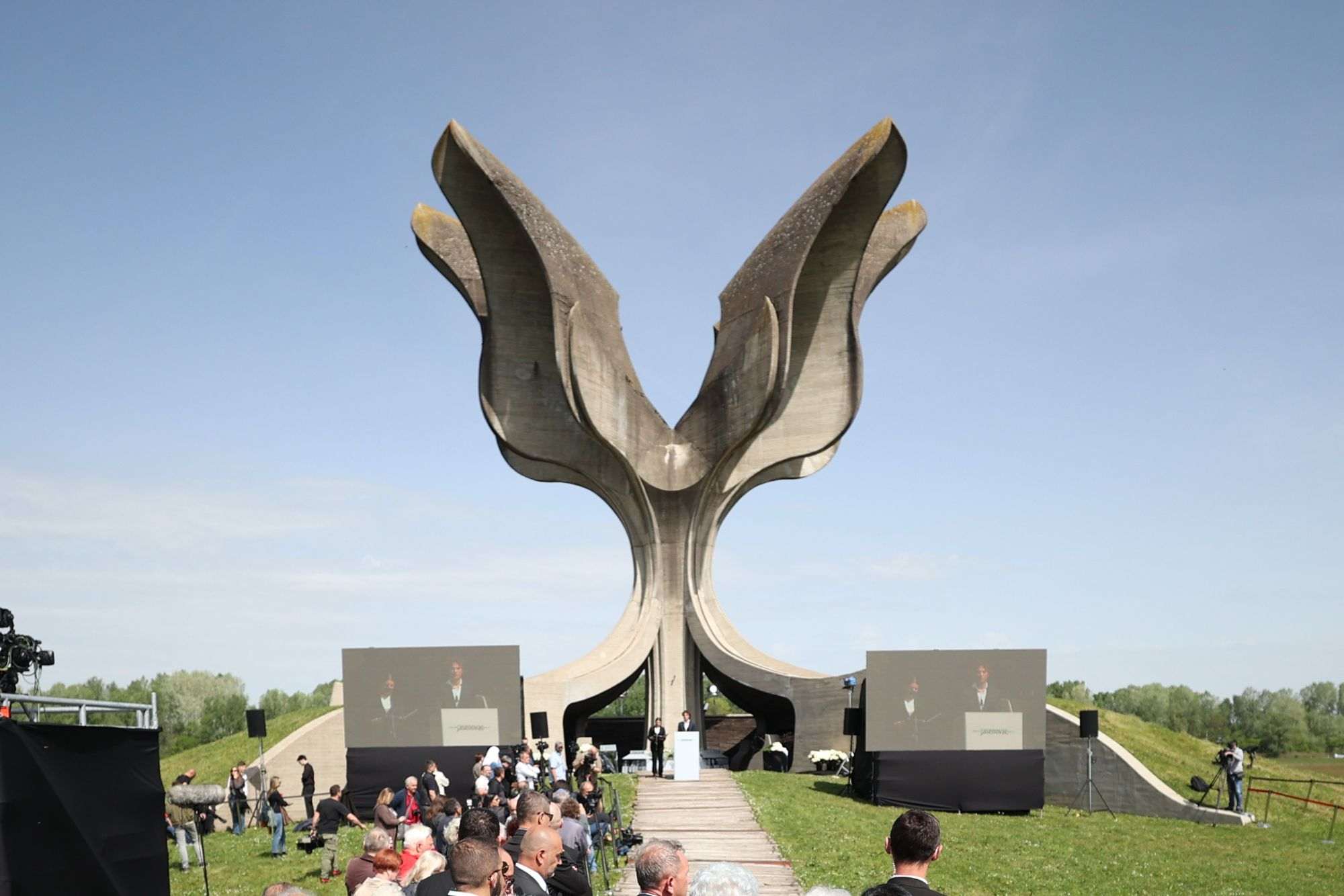 Spomenik u Jasenovcu / Foto: Hina
