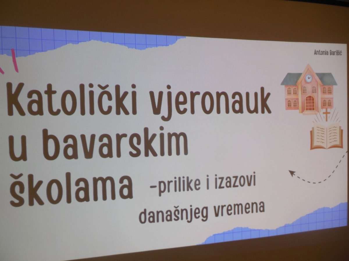 KATOLIČKI VJERONAUK U BAVARSKIM ŠKOLAMA: Antonia Barišić otkrila što se sve traži od vjeroučitelja Predavanje u Münchenu / Foto: Fenix (Fra Jozo Župić)