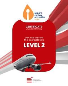 DUBROVNIK: Zračna luka Ruđer Bošković dobila ACI Airport Carbon Accreditation certifikat razine 2 DUBROVNIK: Zračna luka Ruđer Bošković dobila ACI Airport Carbon Accreditation certifikat razine 2