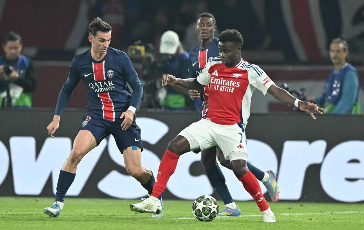 Detalj s utakmice PSG - Arsenal / Foto: Anadolu