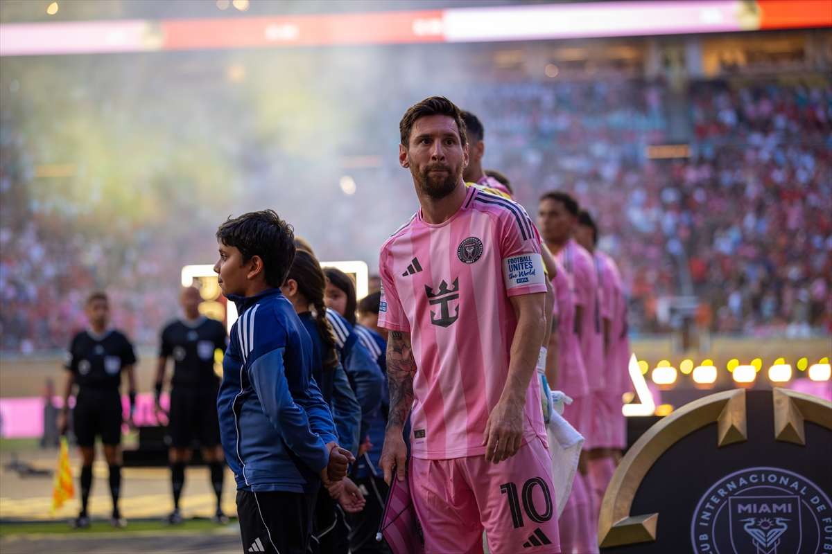 Lionel Messi pred utakmicu Inter Miami i Al Ahly / Foto: Anadolu 