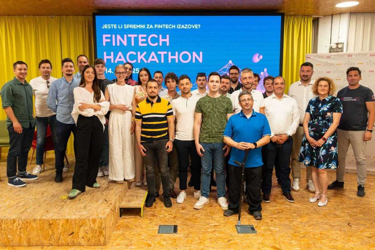 DIGITALIZACIJA - HPB Fintech Hackathon: Inovativni timovi za nova bankarska rješenja Sudionici bankarskog Fintech Hackathona / Foto: Fenix (HPB)