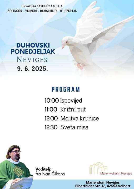 HODOČAŠĆE HRVATA U NRW-u: Duhovski ponedjeljak u Nevigesu Program hodočašča / Foto: Fenix (Zvonko Bosnić)