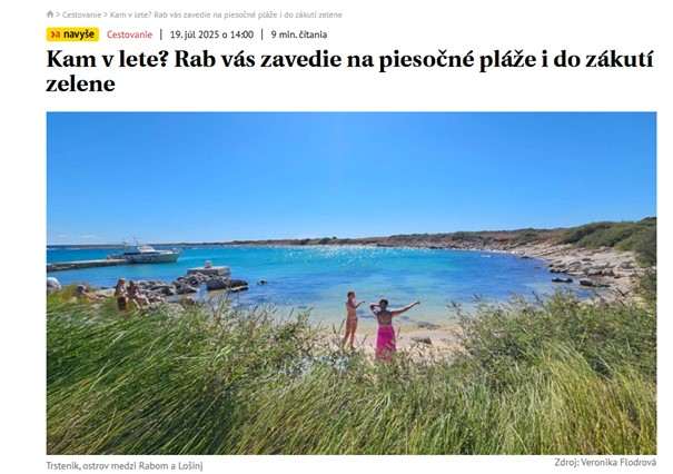 HRVATSKA OMILJENA DESTINACIJA: Slovaci oduševljeni ljepotama Hrvatske HRVATSKA OMILJENA DESTINACIJA: Slovaci oduševljeni ljepotama Hrvatske