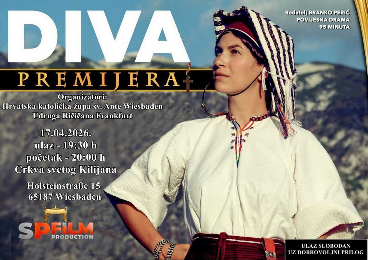 POZNAT JE DATUM: Premijera povijesne drame “Diva” u Wiesbadenu POZNAT JE DATUM: Premijera povijesne drame “Diva” u Wiesbadenu