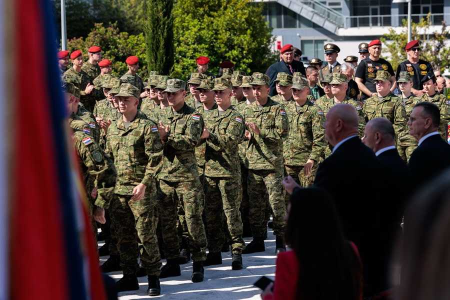 PAMTI SPLIT, DALMACIJA I HRVATSKA: U Splitu obilježena 35. obljetnica osnutka 4. gardijske brigade "Pauci" Obilježavanje 35. obljetnice 4. gardijske brigade Pauci / Foto: Hina