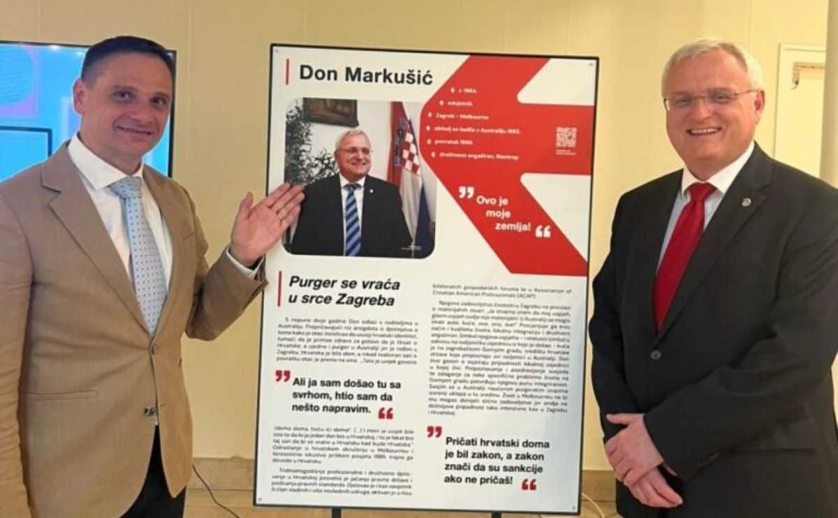 Ravnatelj Zdeslav MIlas s povratnikom Donom Markušićem / Foto: Fenix (Željka Sablić Odrljin)
