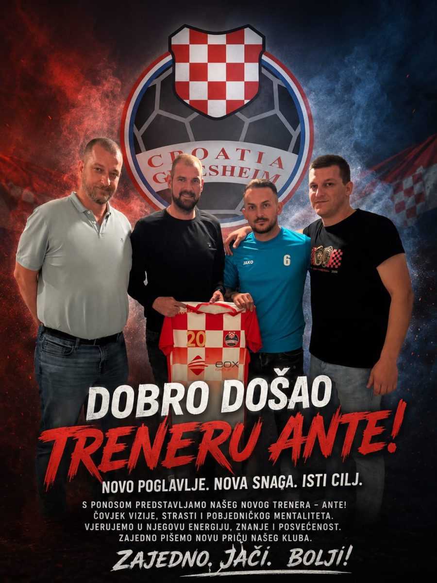 POJAČANJE ZA HRVATSKI KLUB: Ante Terzić je novi trener SV Croatia Griesheim POJAČANJE ZA HRVATSKI KLUB: Ante Terzić je novi trener SV Croatia Griesheim