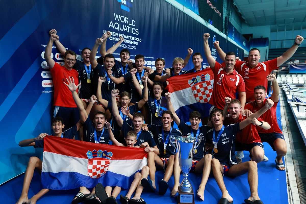 ČESTITKA VATERPOLISTIMA: Hrvatska U16 vaterpolo reprezentacija novi je svjetski prvak u vaterpolu