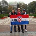 (FOTO) Hrvatski navijači iz Frankfurta u Kijevu: Ukrajinci i Ukrajinke su nas prijateljski dočekali