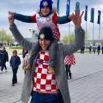 (FOTO i VIDEO) OVACIJE NAJPOPULARNIJEM: Oko 200 članova Croatije Ludwigshafen u hrvatskim dresovima u Hoffenheimu bodrilo Andreja Kramarića
